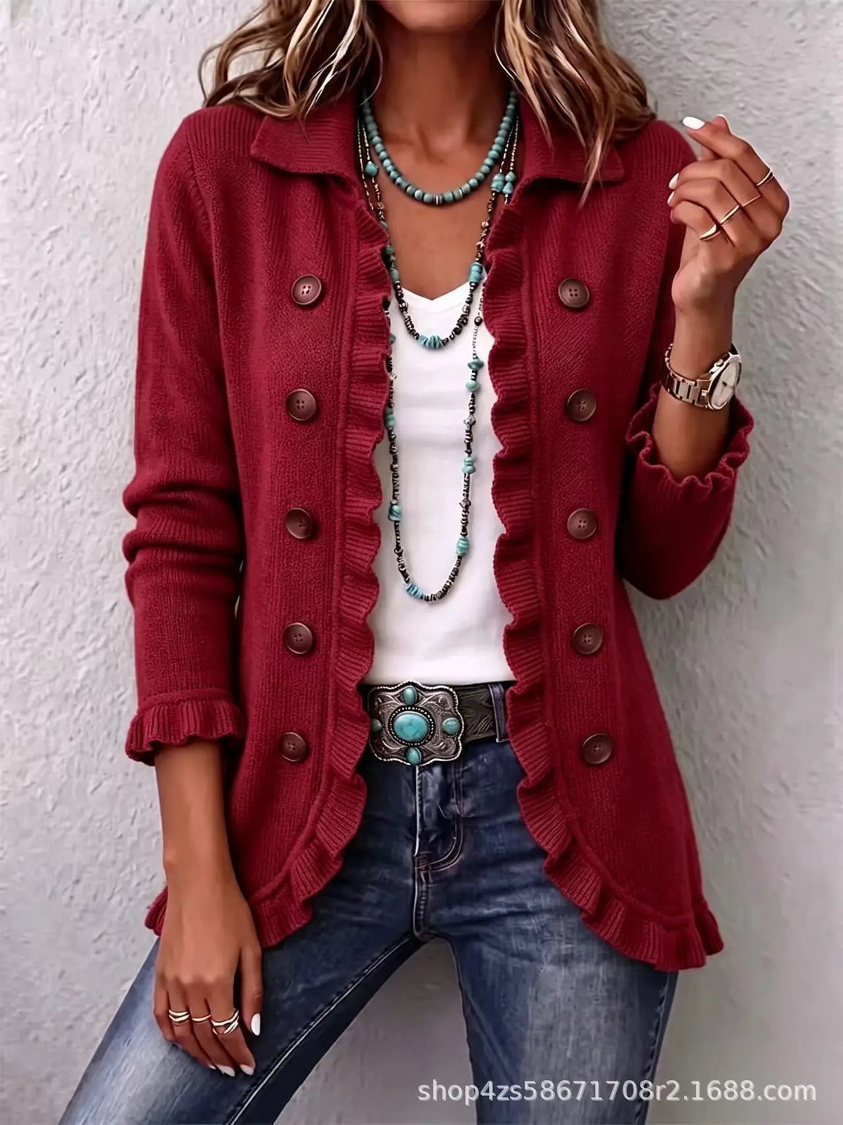 Chaqueta Calle Fortaleza - Rojo Flamboyán
