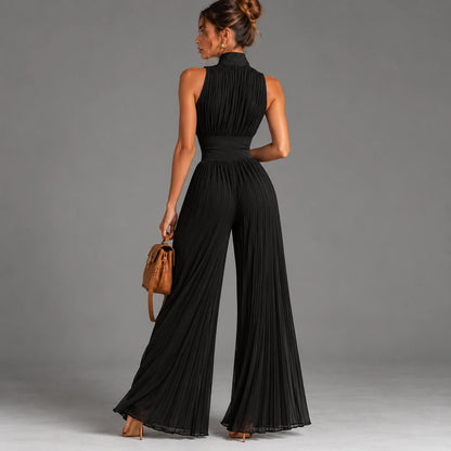 Jumpsuit Plisado Condado | Negro Noche